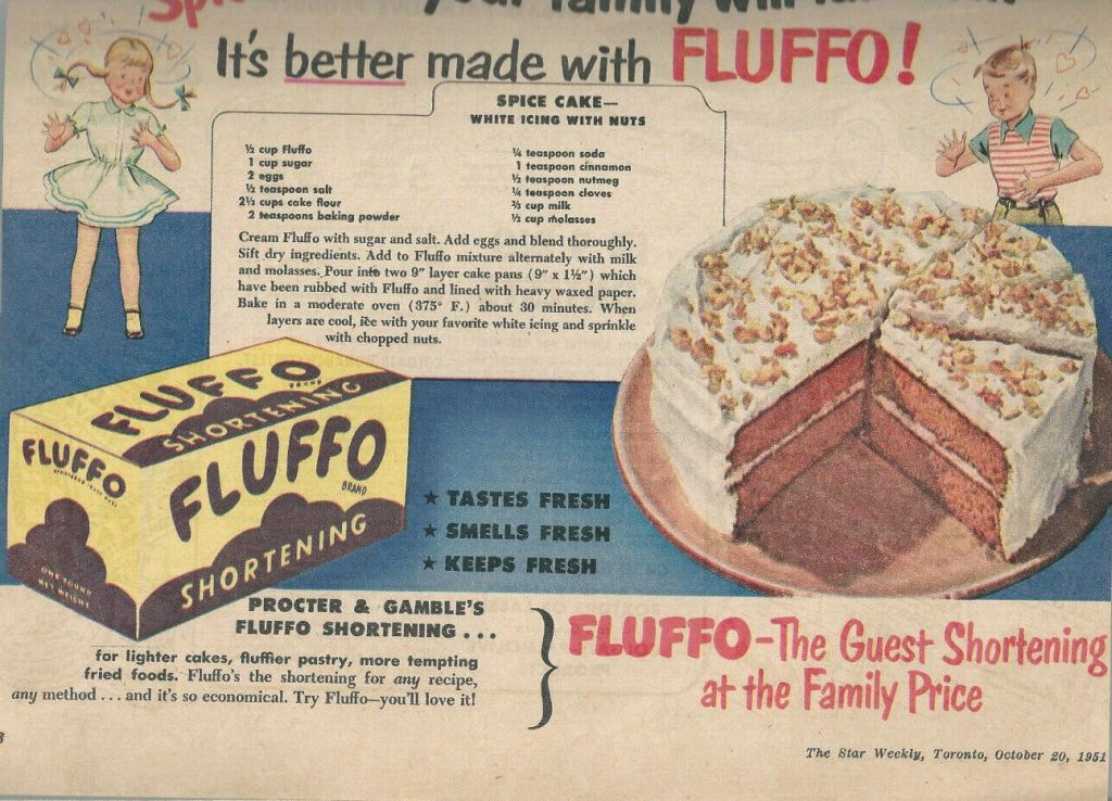 Vintage baking advertisement